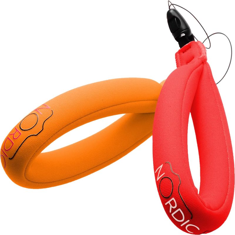 Waterproof Camera Float (2-pack) Floating Strap for GoPro Hero12, DJI Action 4, Insta360 Ace Pro, Olympus Tough TG-6, & Many More Action Cameras and Phones