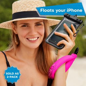 Waterproof Camera Float (2-pack) Floating Strap for GoPro Hero12, DJI Action 4, Insta360 Ace Pro, Olympus Tough TG-6, & Many More Action Cameras and Phones