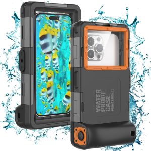 Waterproof Phone Case/Pouch,[15m/50ft] Photo&Video Self-Check Underwater Pouch Dry Bag Beach Travel Essentials Snorkeling Case for iPhone 15 14 13 11 12/Samsung S24/LG,Google/Xiaomi/Nokia/Motorola