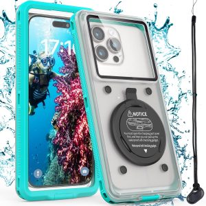 Waterproof Phone Case/Pouch,[15m/50ft] Photo&Video Self-Check Underwater Pouch Dry Bag Beach Travel Essentials Snorkeling Case for iPhone 15 14 13 11 12/Samsung S24/LG,Google/Xiaomi/Nokia/Motorola