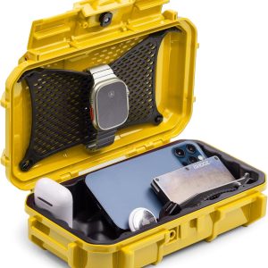 Evergreen 56 Waterproof Dry Box Protective Case - Travel Safe/Mil Spec/USA Made - for Tackle Organization of Cameras, Phones, Camping, Fishing, Hiking, EDC, Water Sports, Knives (Clear)
