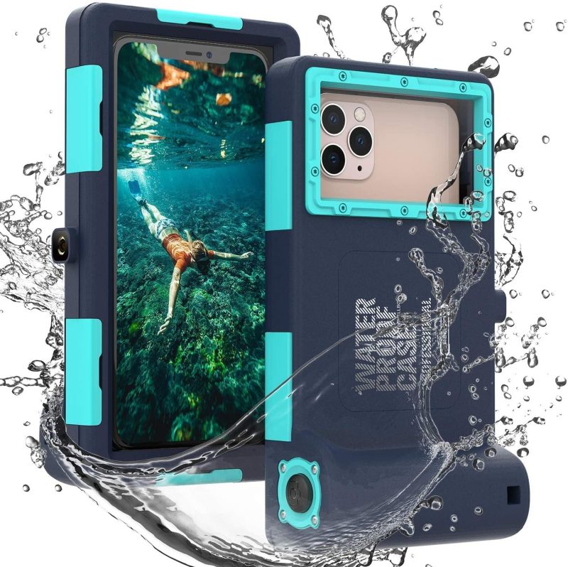 Waterproof Phone Case/Pouch,[15m/50ft] Photo&Video Self-Check Underwater Pouch Dry Bag Beach Travel Essentials Snorkeling Case for iPhone 15 14 13 11 12/Samsung S24/LG,Google/Xiaomi/Nokia/Motorola