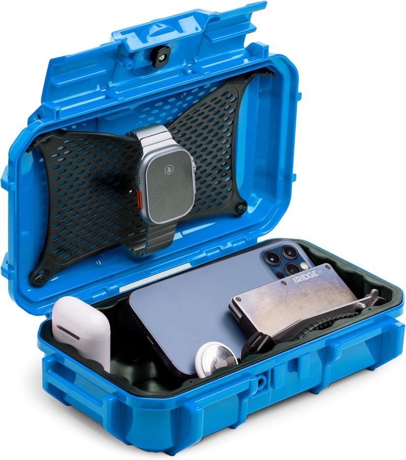 Evergreen 56 Waterproof Dry Box Protective Case - Travel Safe/Mil Spec/USA Made - for Tackle Organization of Cameras, Phones, Camping, Fishing, Hiking, EDC, Water Sports, Knives (Clear)