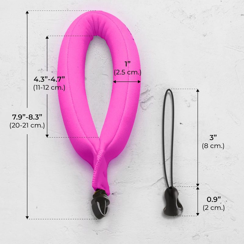 Waterproof Camera Float (2-pack) Floating Strap for GoPro Hero12, DJI Action 4, Insta360 Ace Pro, Olympus Tough TG-6, & Many More Action Cameras and Phones