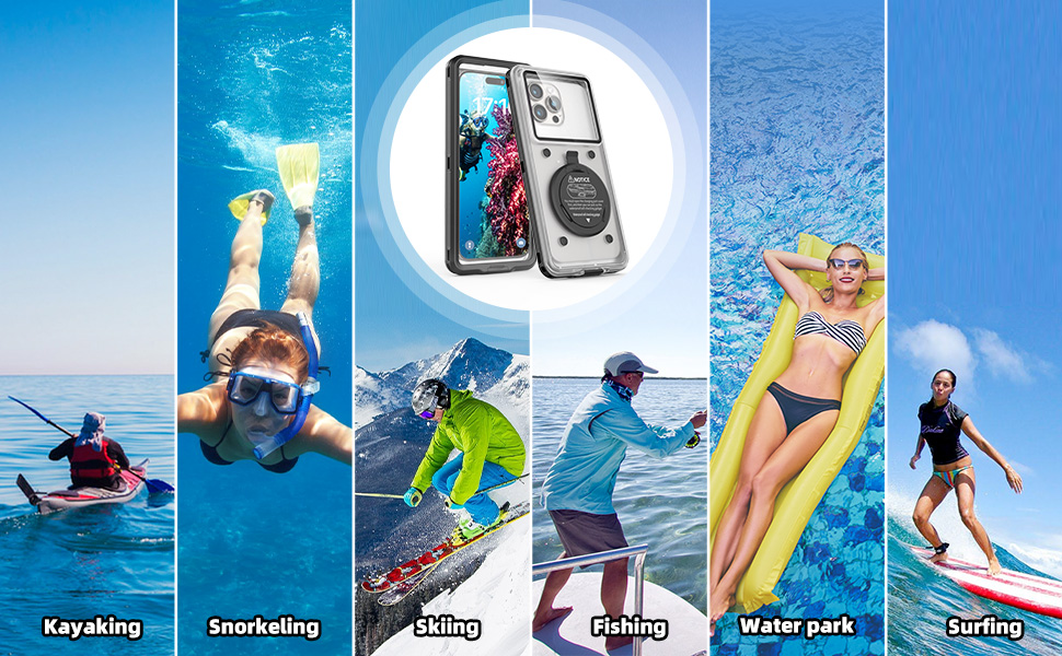 Kayaking Snorkeling skiing Fishing Water park Surfing